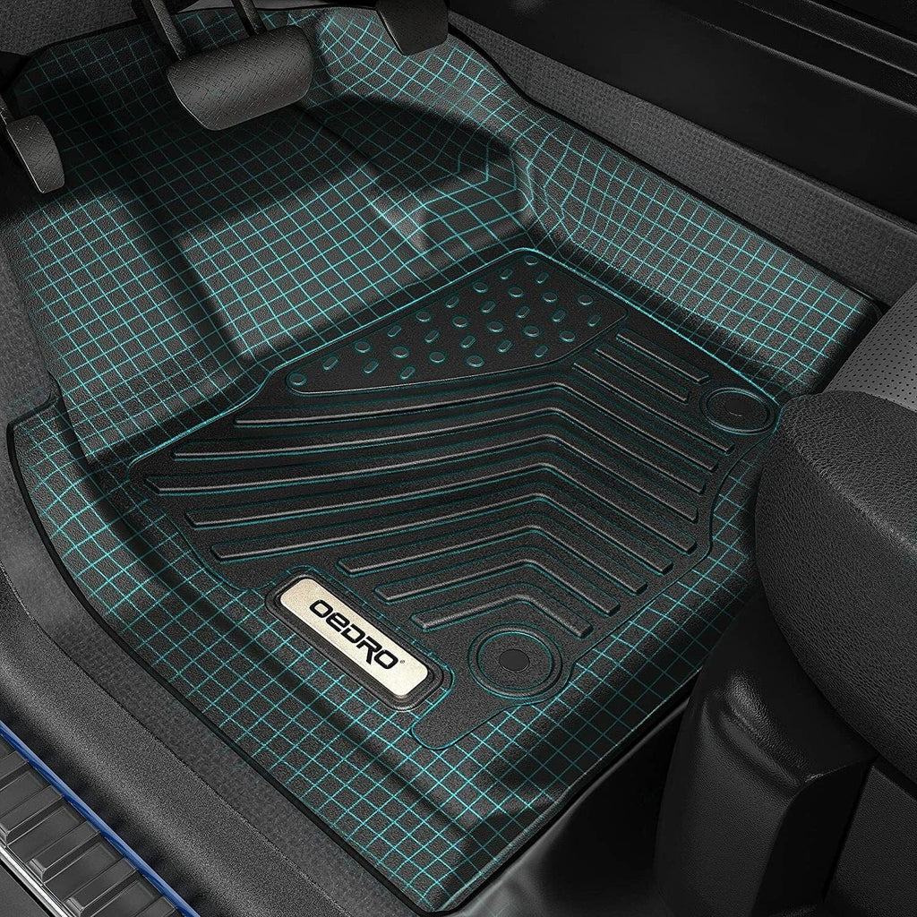 Ledkingdomus Floor Mats for 2019-2024 Subaru Forester 3D TPE Rubber Front & 2nd Seat 2 Row Liner Set All-weather