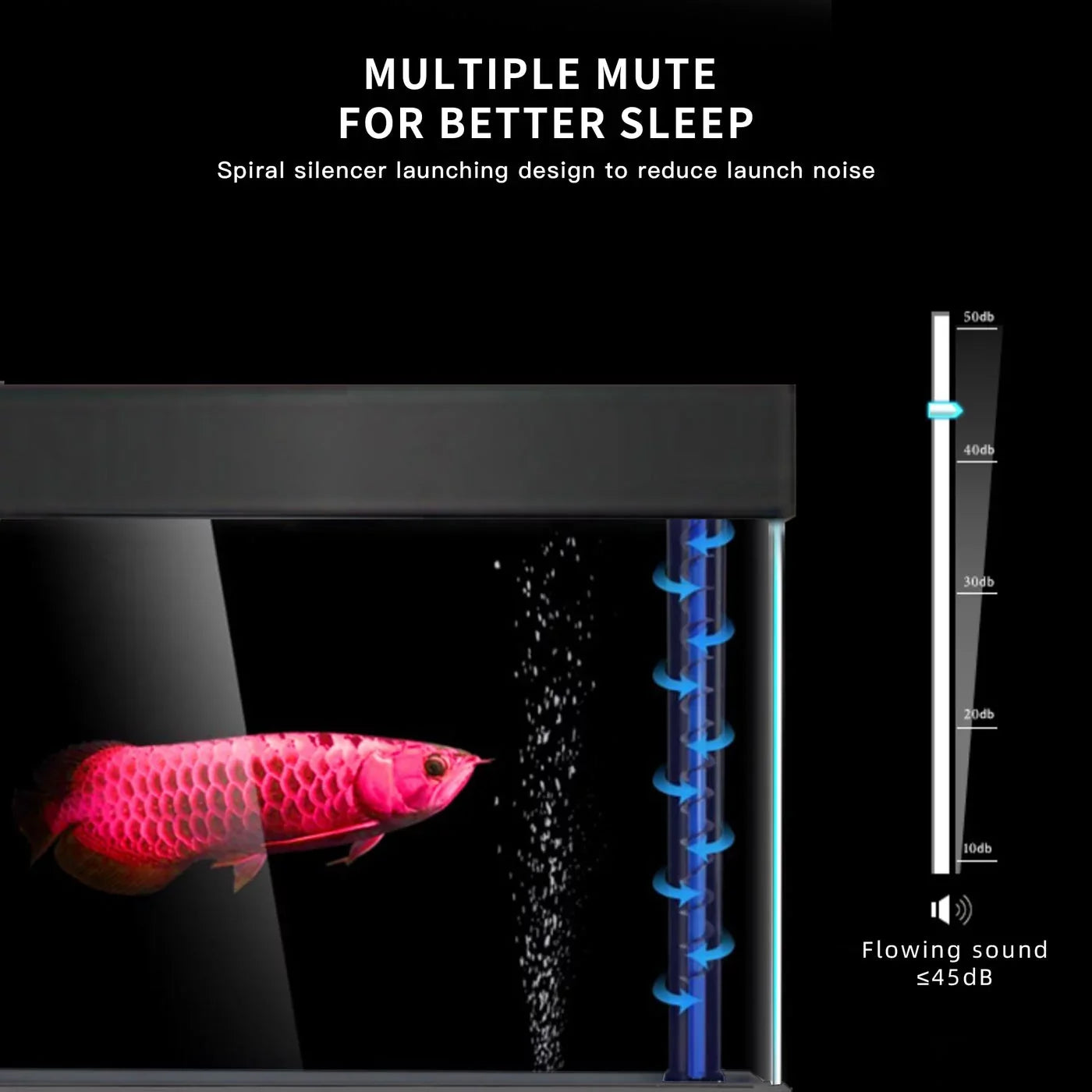 Aqua Dream 100 Gallon Tempered Glass All-in-one Aquarium Black