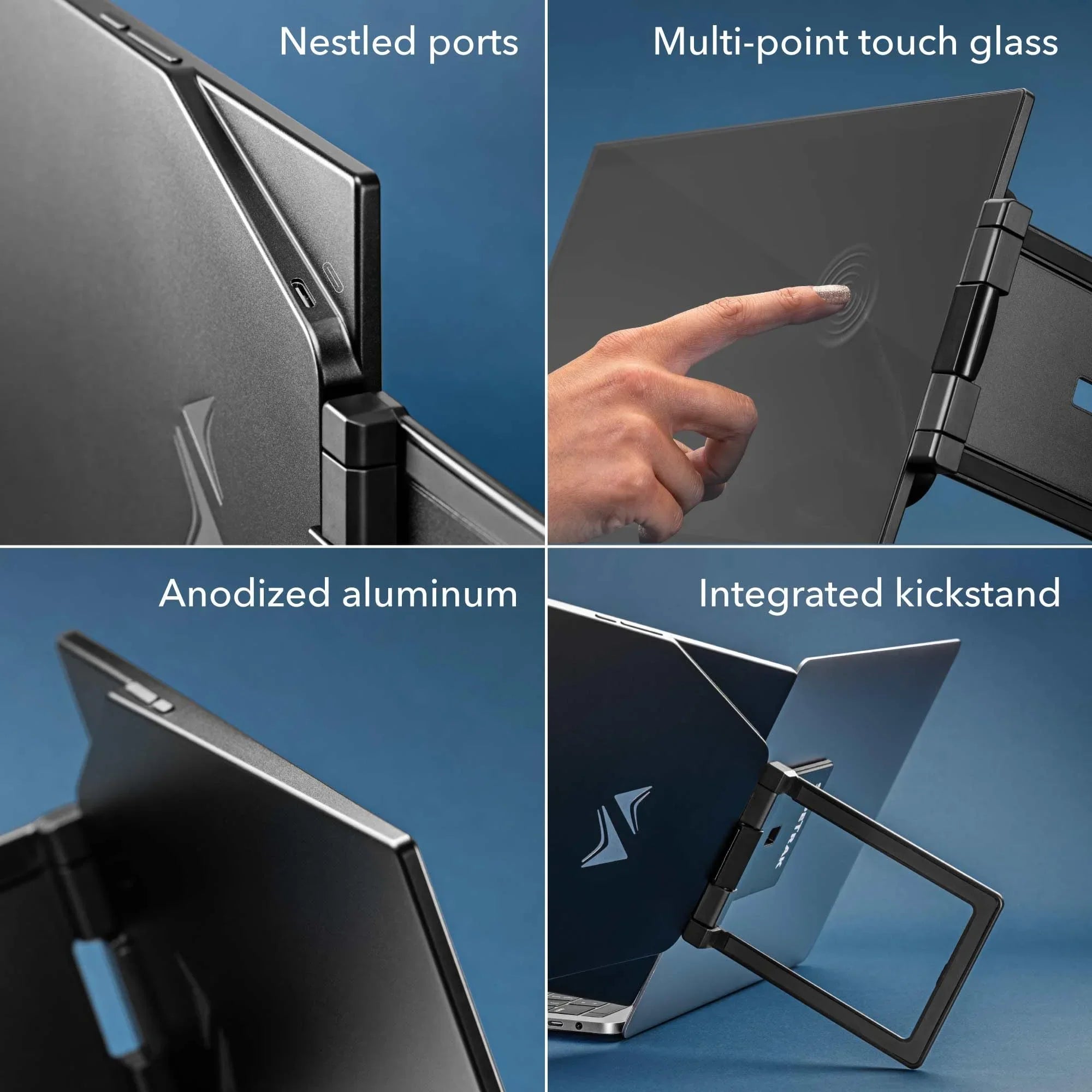 SideTrak Swivel Pro Triple Touch | Monitor Ultra Slim Attachable Portable Monitor for Portable computer