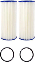 FXHSC 10" X 4.5" Whole House Liquid Filter, Compatible With FXHSC, R50-BBSA, R50-BB And WFC3001, American Plumber W50PE, GXWH40L (Pack Of 2)