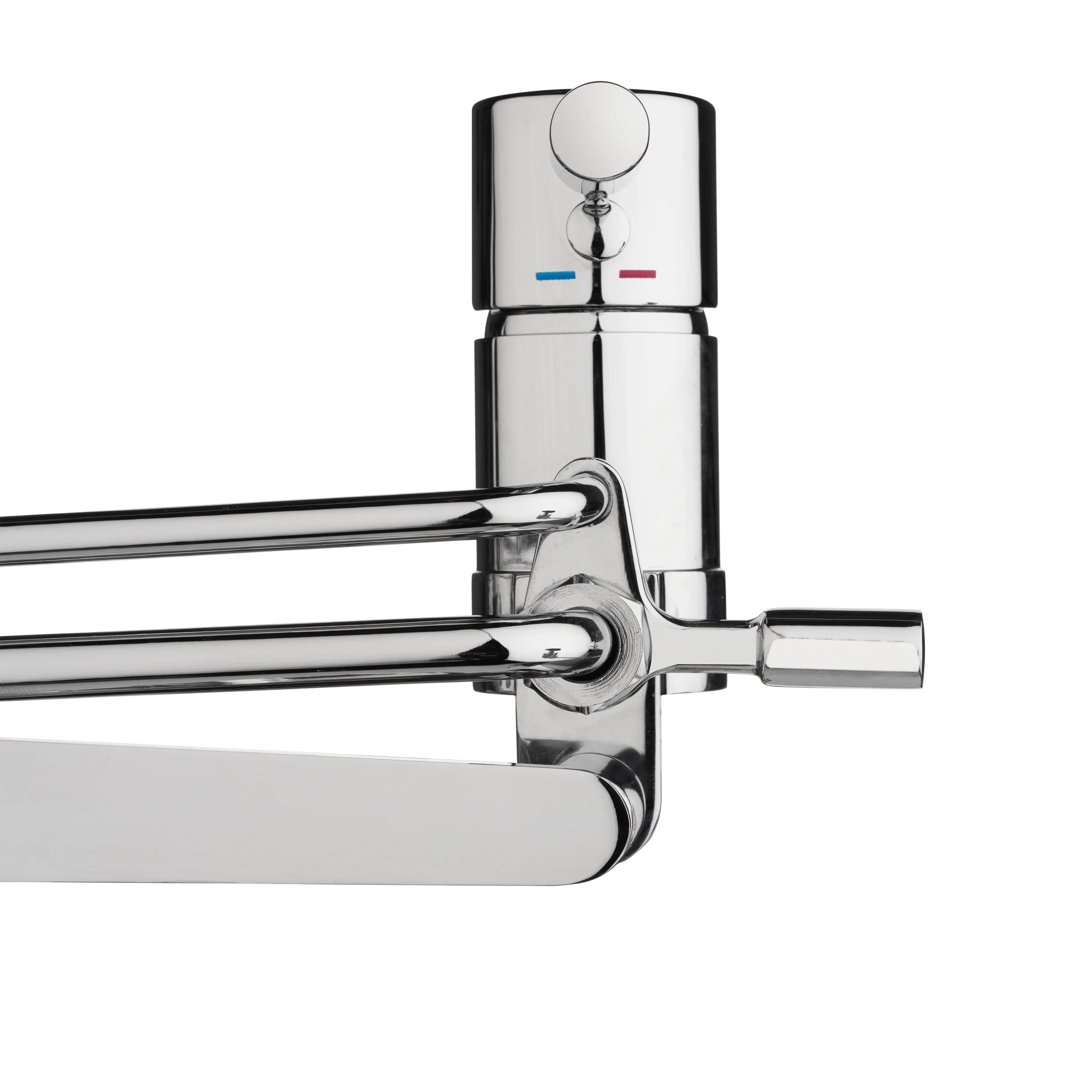 Brondell Side-Mounted All Metal Attachable Bidet with Adjustable Spray Wand, Dual Temperature in Silver