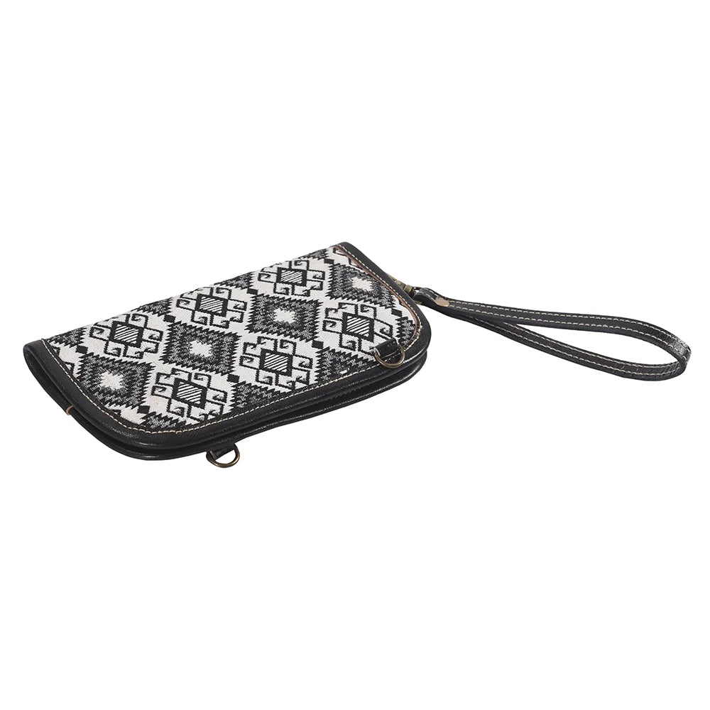 KB OHLAY KB314 Cross Body Upcycled Canvas Genuine Leather women bag western handbag purse