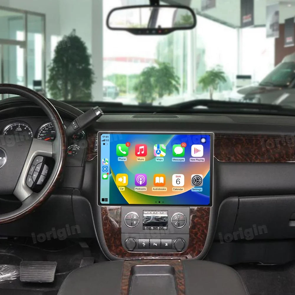 13.3" Android 12 Car Radio Stereo for GMC Yukon Chevrolet Chevy Tahoe Suburban 2007-2012 with CarPlay Android Auto Built in