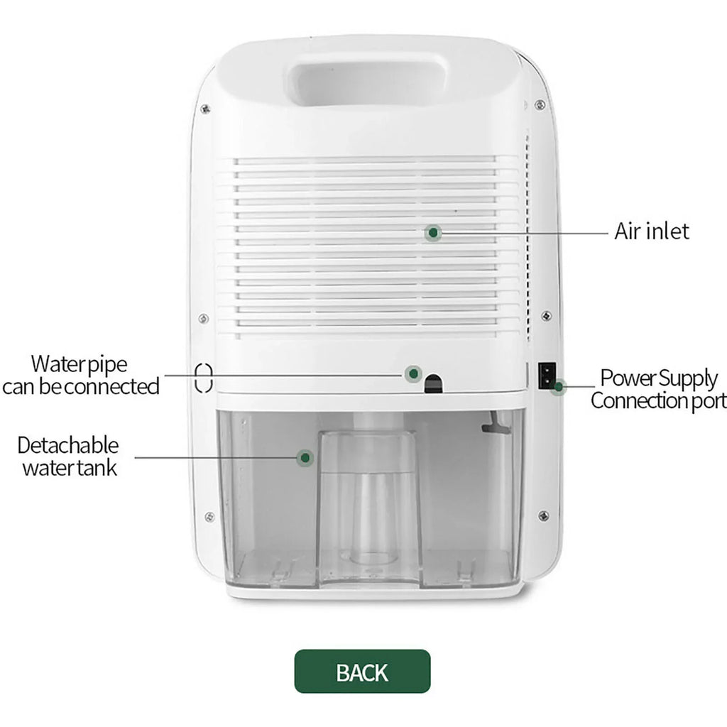 Portable Home Dehumidifier Damp Moisture Absorber Wet Air Dryer W/Remote