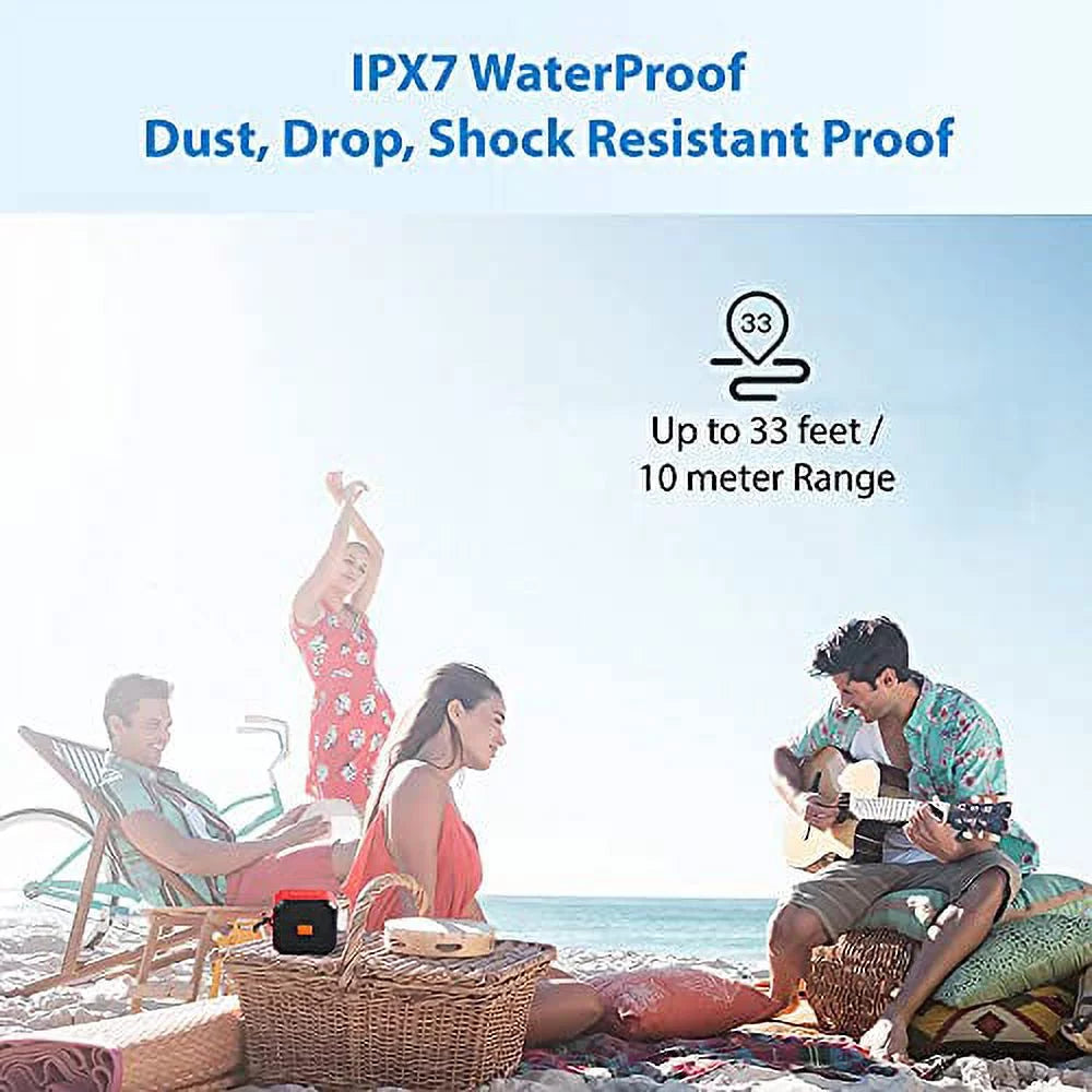 IPX7 Speaker Works with Galaxy S22+/ 5G/Plus/Ultra with 13H Liquid Playtime, Indoor, Outdoor Travel 1500 (GREEN)