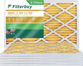 Filterbuy 10x24x1 MERV 11 Pleated HVAC AC Furnace Air Filters (6-Pack)