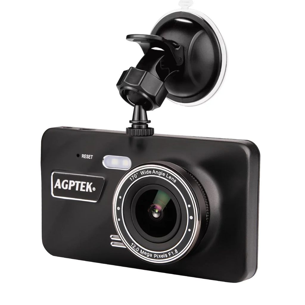 AGPtek 4" Vehicle Video Recorder Night Vision Parking Monitor 1080P Car Dashboard DVR Camera G-Sensor Dash Camera