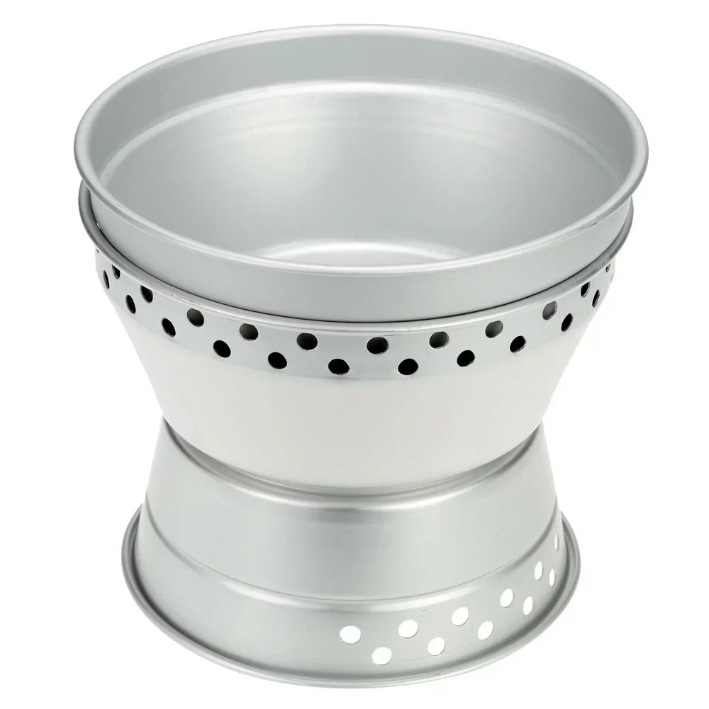 Radirus Portable Camping Cookware: Mess Kit Stove Spirit with Stand Pot Pan and Gripper, Ideal for Backpacking Hiking Picnic BBQ