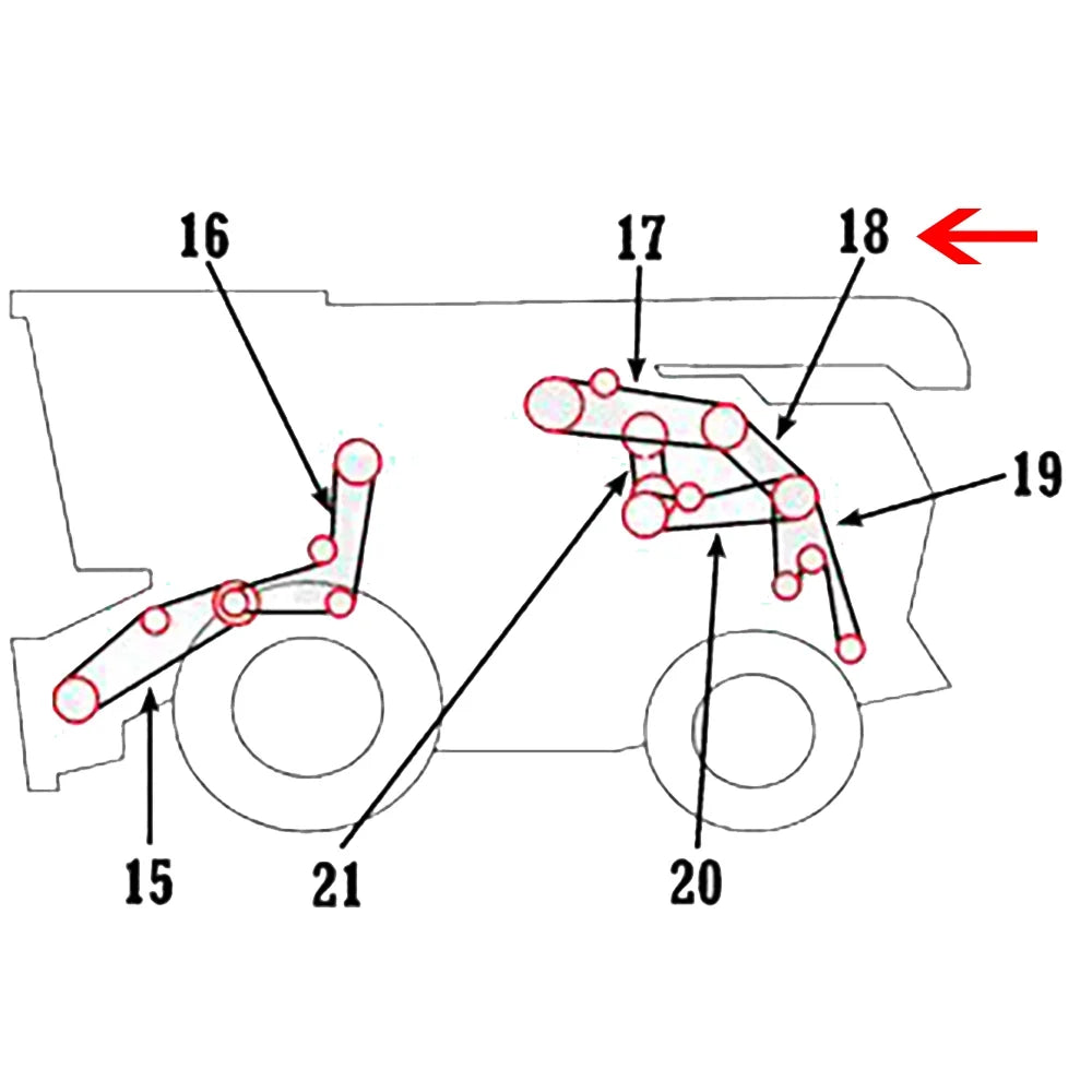 RAParts AMH240888 H240888 Chopper Drive Belt Fits John Deere Combine