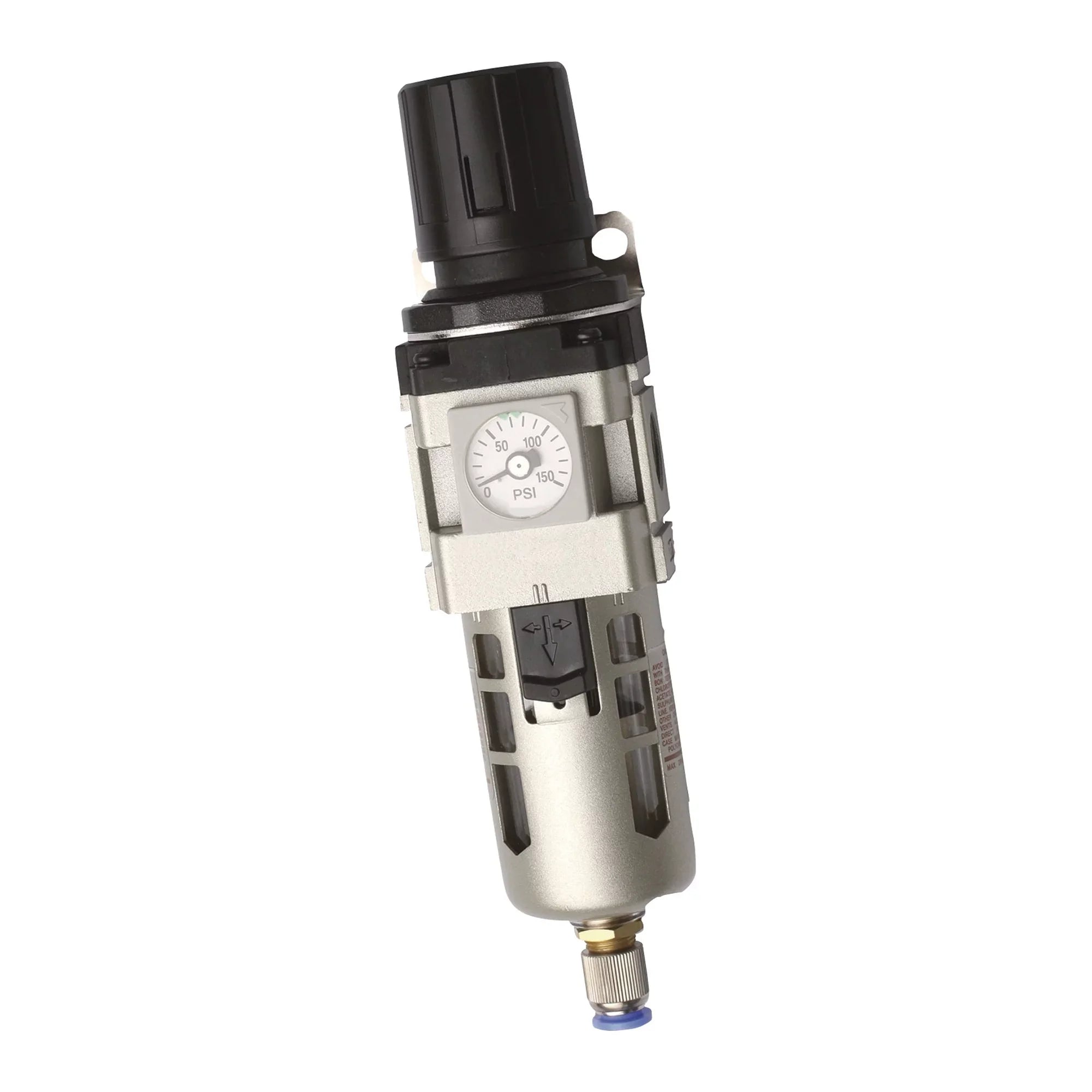 RapidAir MaxLine K93217 0.75 Inch 175 Max PSI NPT Filter Regulator w/ Gauge