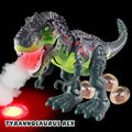 WESPREX Electronic Walking T-Rex: Flame Spray, Fluid Mist, Laying Eggs, Light Up Eyes, Roaring Sound, Realistic Toy for Kids 3+ Eletronic Walking T-Rex