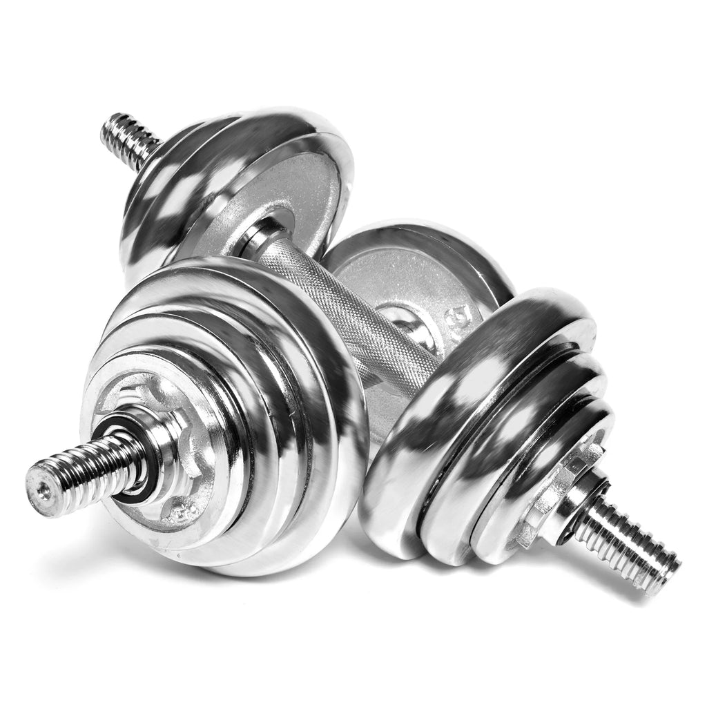 30KG Adjustable Dumbbell Bar Set Weights for Weight Lifting Fitness Training Bodybuilding