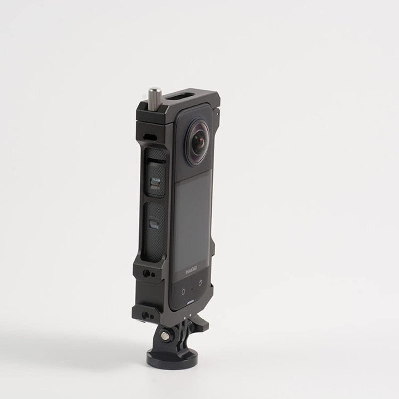 Aluminum Alloy Utility Frame Cage for Insta360 X3 Cold Shoe Bezel Mount Protective Case Frame Panoramic Action Camera Accessories
