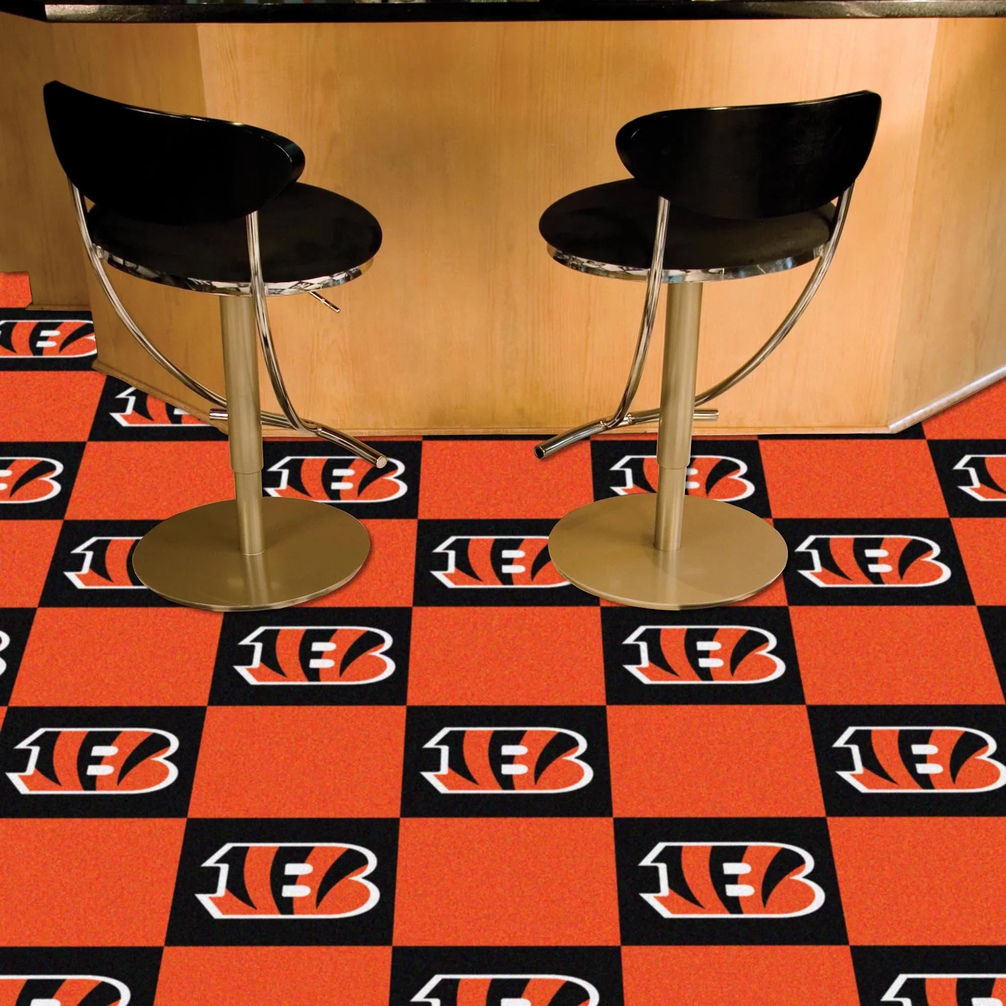 NFL - Cincinnati Bengals 18"x18" Carpet Tiles
