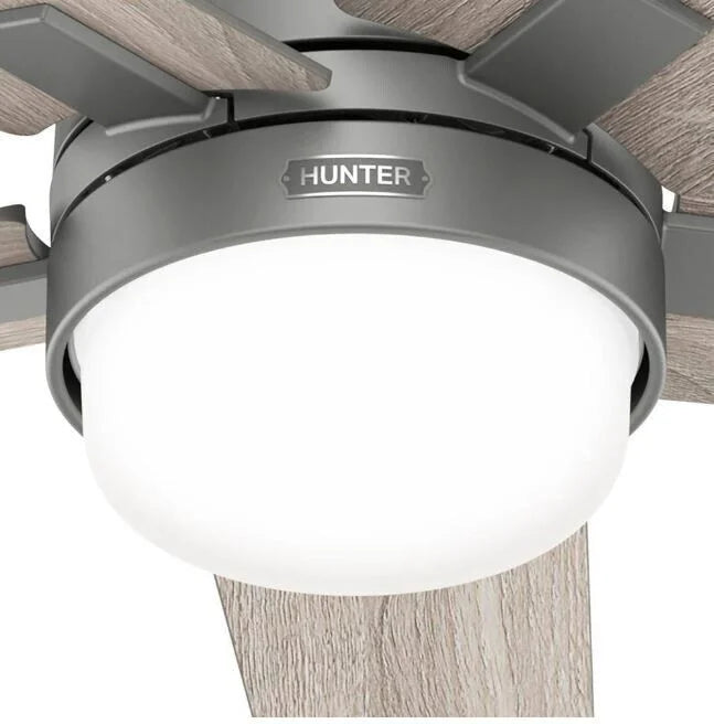 Codec 60 in. Indoor Matte Silver Smart Ceiling Fan with Remote and Light Kit
