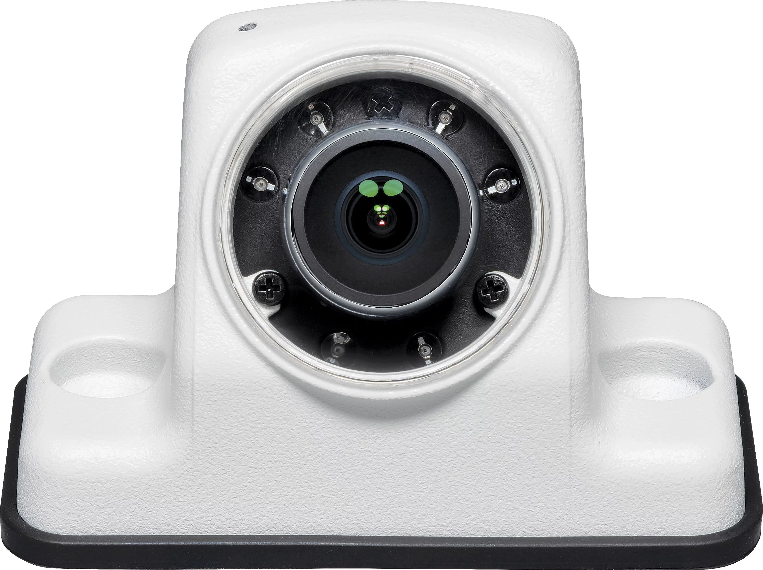 Voyager VCAHD150 Vehicle Surface Mount Heavy Duty AHD Rear Color Camera w/ Night Vision, 160-Degree Viewing Angle, IR LED Low Light Assist, White Impact Resistant Aluminum Housing, IP69K Liquid