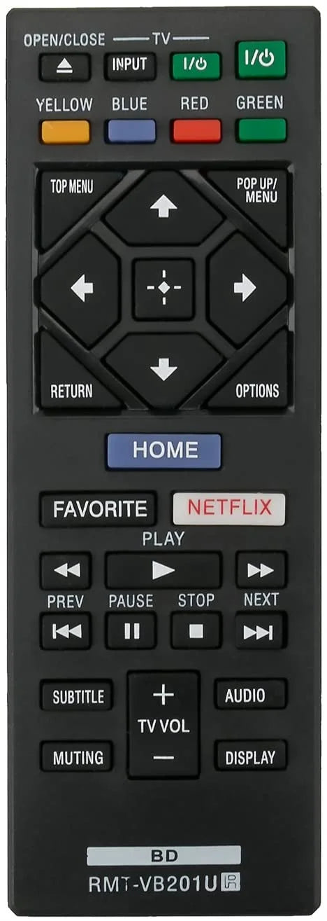RMT-VB201U Replace Remote Control fit for Blu-Ray BD Disc DVD Player BDP-BX370 BDP-S1700 BDP-S3700 BDP-S6700
