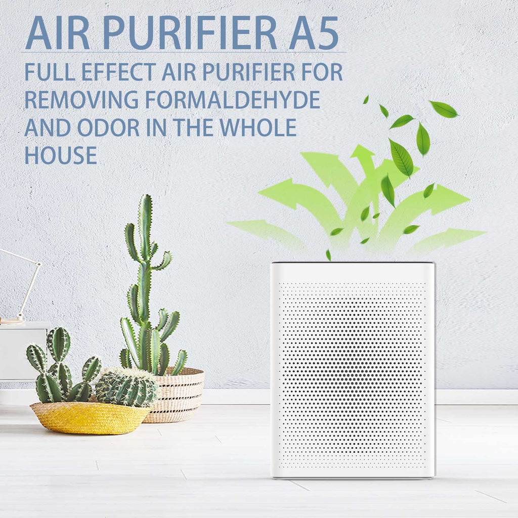 Olansi HEPA Air Purifier - Ultra High CADR, Adjustable Fan Speed, Quiet Sleep Mode - 410 sq. ft Coverage,White