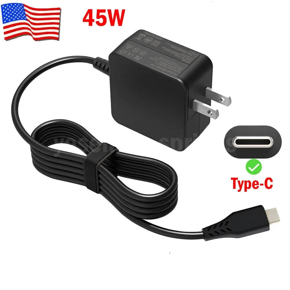 45W Wall Adapter USB Type C AC Adapter Portable computer Charger For , ,