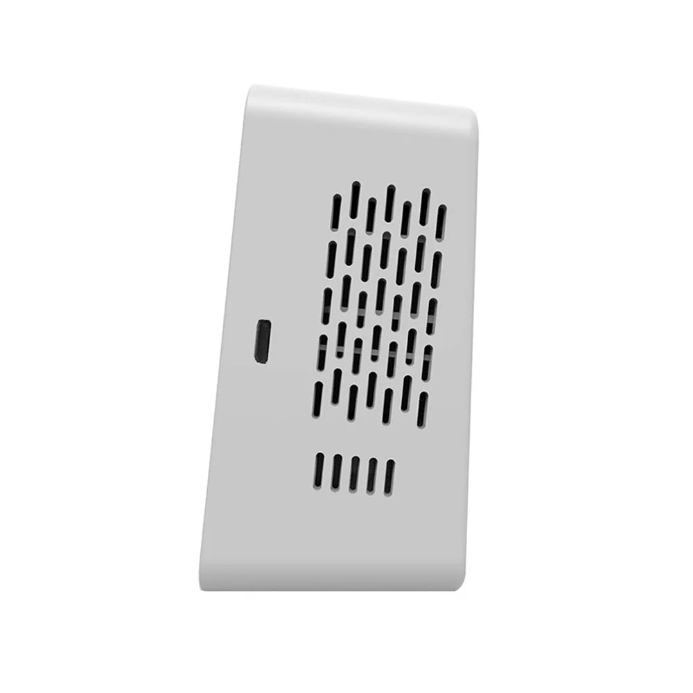 Wifi Processor Air Quality Detector Pm2.5 Co2 Tvoc Hcho Temperature Humidity 6 In 1 Detector Time Date Week Display Mobilephone App Remotes Viewing 2 Sets Alarm Clock Home Indoor Desk