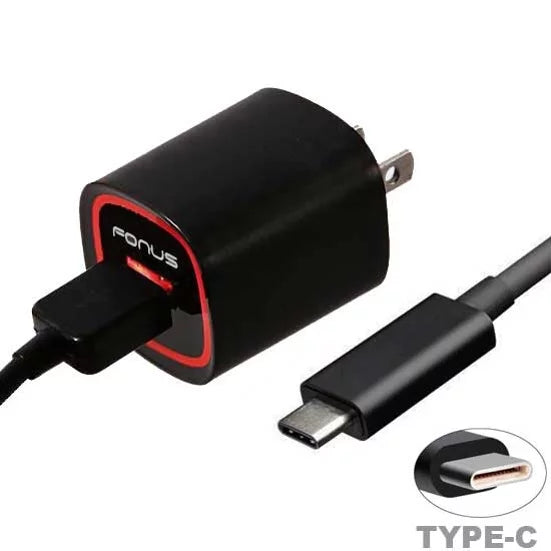 USB Cable 2.4A Home Charger w Holster Leather Case Belt Clip for Motorola Revvlry Plus, Moto G7 - OnePlus 6T, 6 - Razer Phone 2 - Galaxy S9 Plus S22 Plus S10 Plus XCover FieldPro