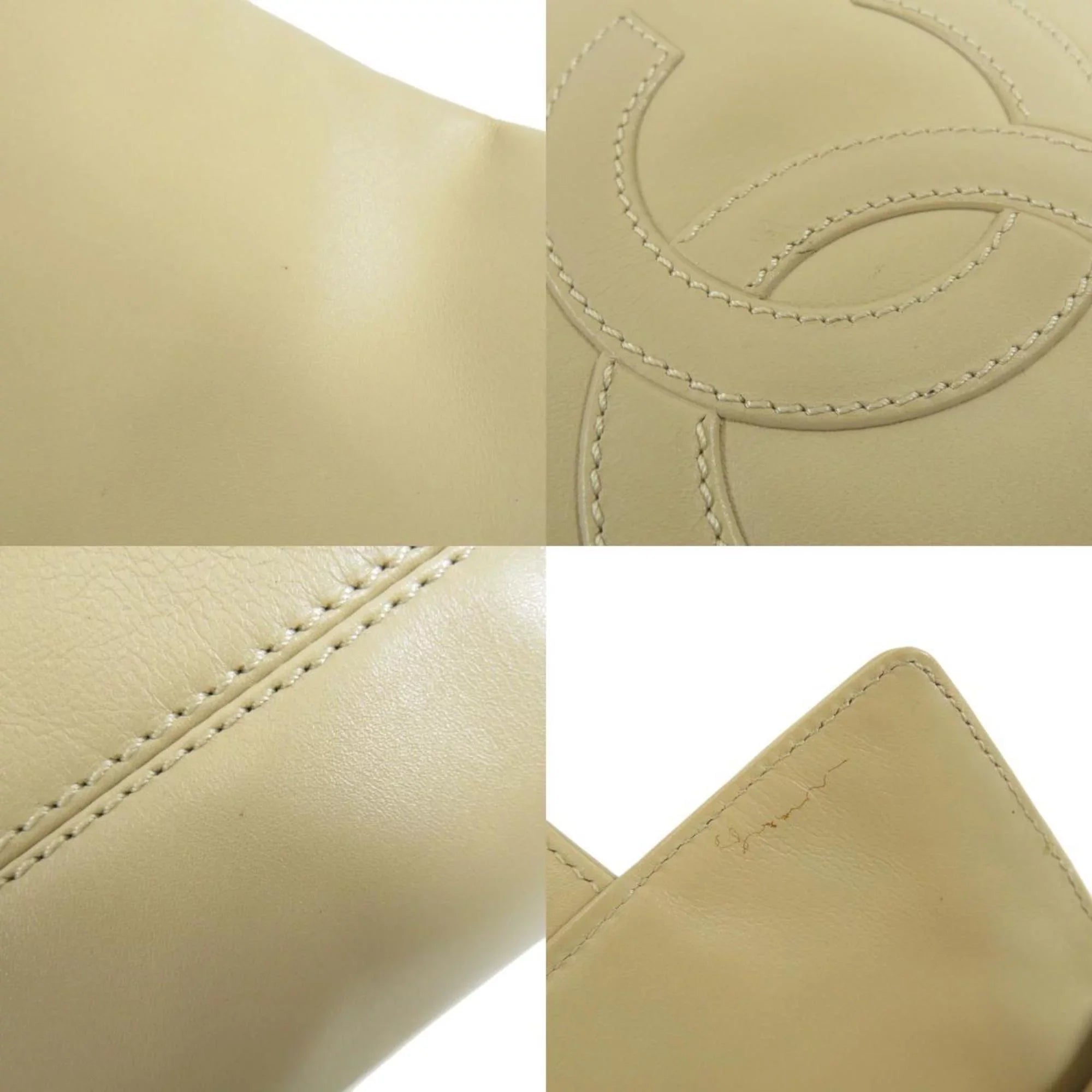 Pre-Owned Chanel coco mark tote bag lambskin ladies CHANEL (Good)