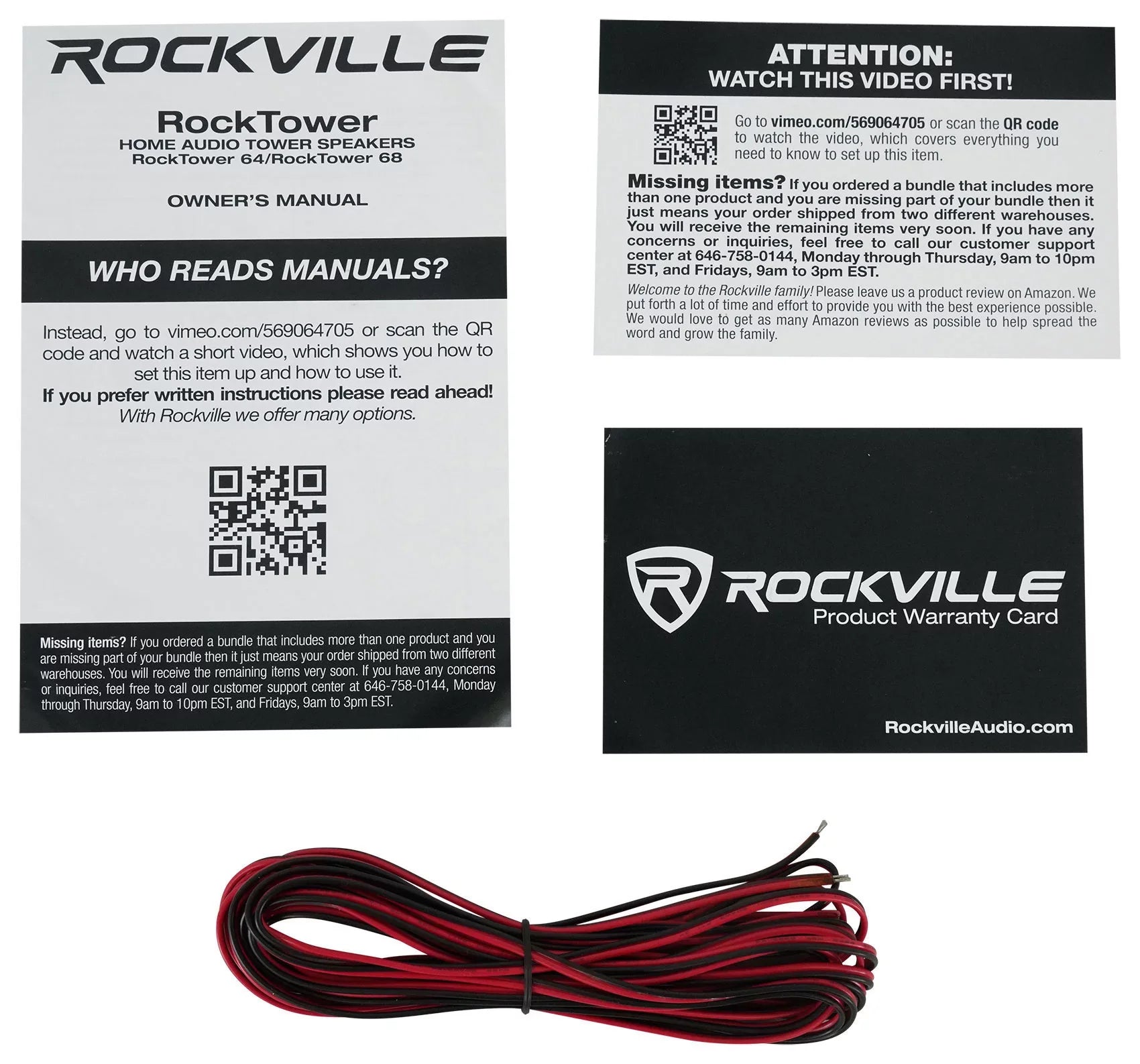 Rockville SINGMIX 5 2000w Bluetooth Home Receiver Mixer+(2) Black Tower Speakers
