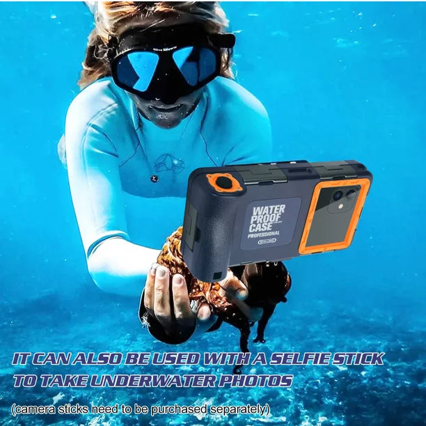 UrbanX Professional [15m/50ft] Swimming Diving Surfing Snorkeling Photo Video Fluid Protective Case Fluid Housing for Oppo A7 And all Phones Up to 6.9 Inch LCD with Lanyard