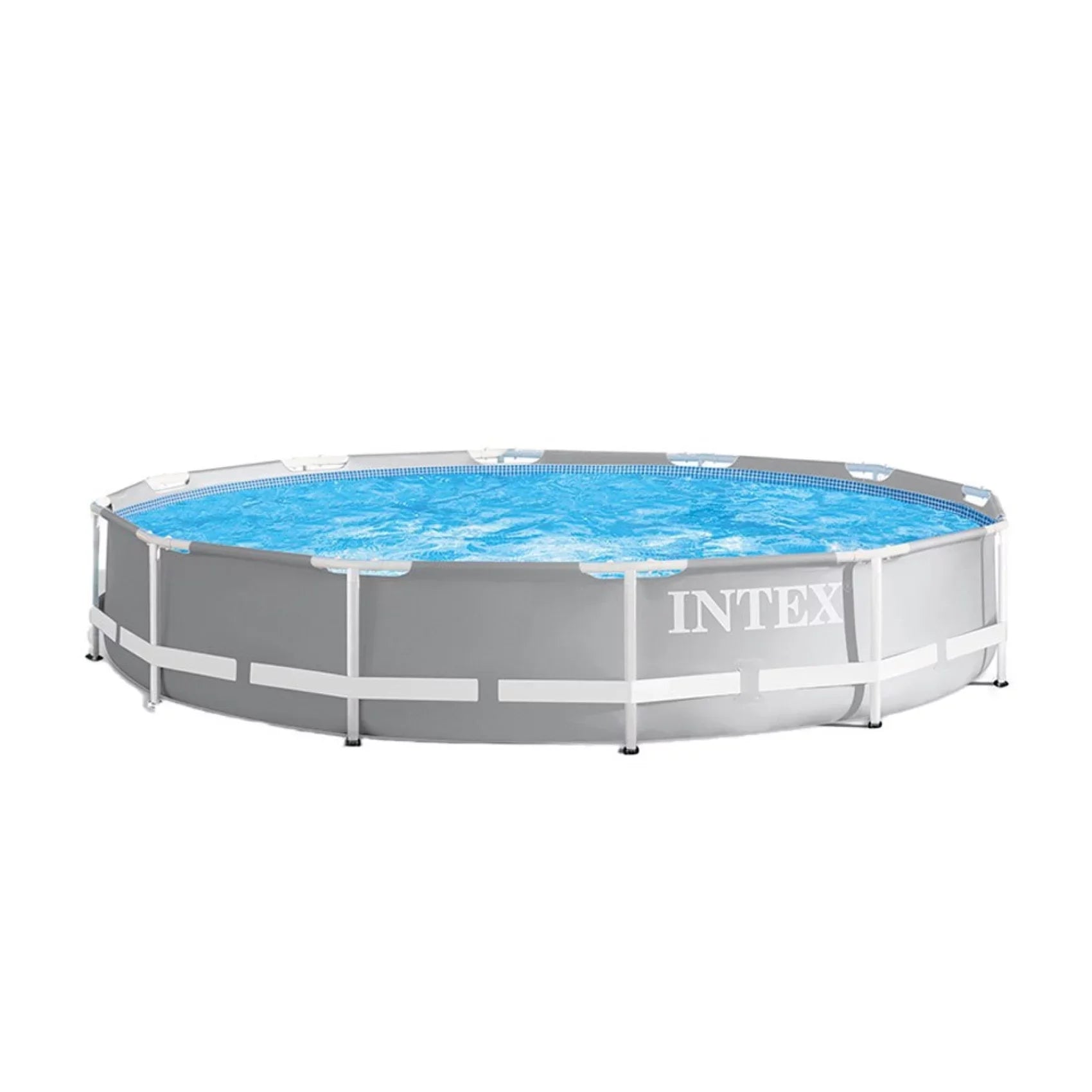 Prism Frame 12' x 30" Above Ground Swimming Pool Bundled with 48" Ground Ladder