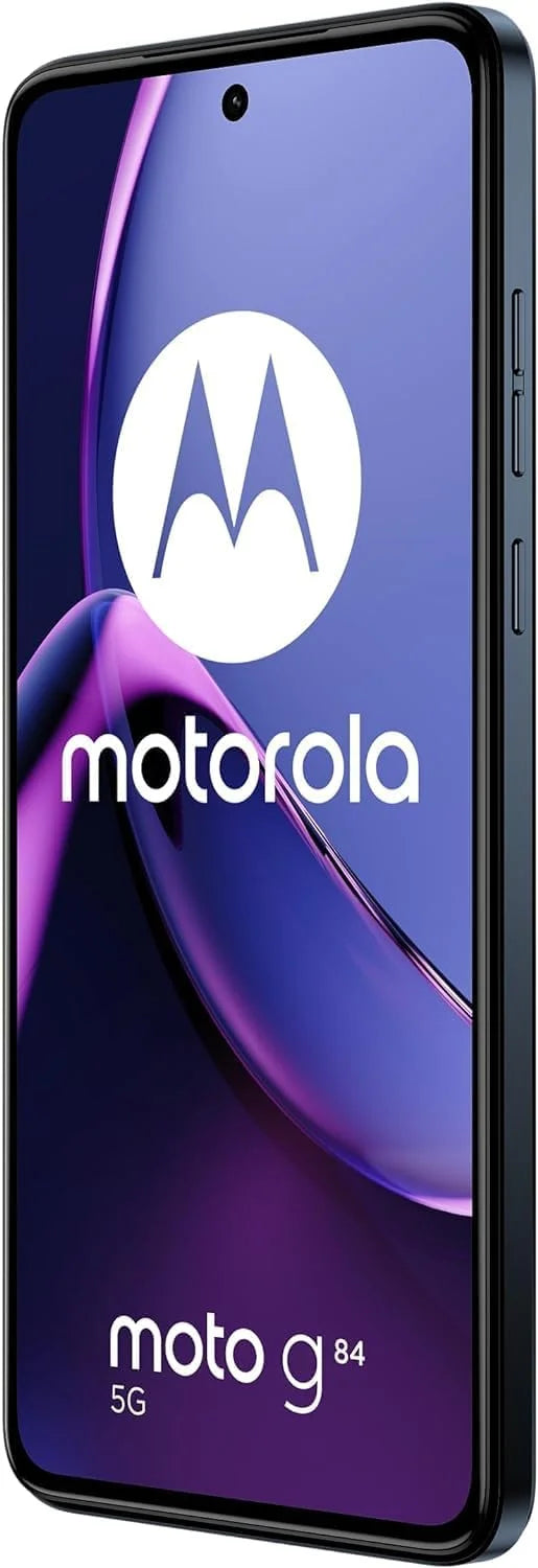 Motorola Moto G84 5G XT2347-1 (Dual SIM) 8/256GB | 6.5" P-OLED 120Hz Display | 50MP Camera | 5000 mAh Li-Po Battery | GSM Factory Unlocked | (NO CDMA) | International Model - (Spatial Black)