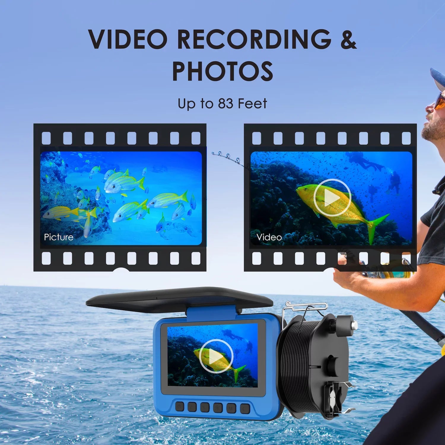 Rexing FC1 Fluid Fishing Camera w/ Winding Spool