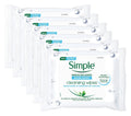 Simple Fluid Boost Hydrating Cleansing Wipes - 25 Wipes X 6 Pack (150 Wipes)
