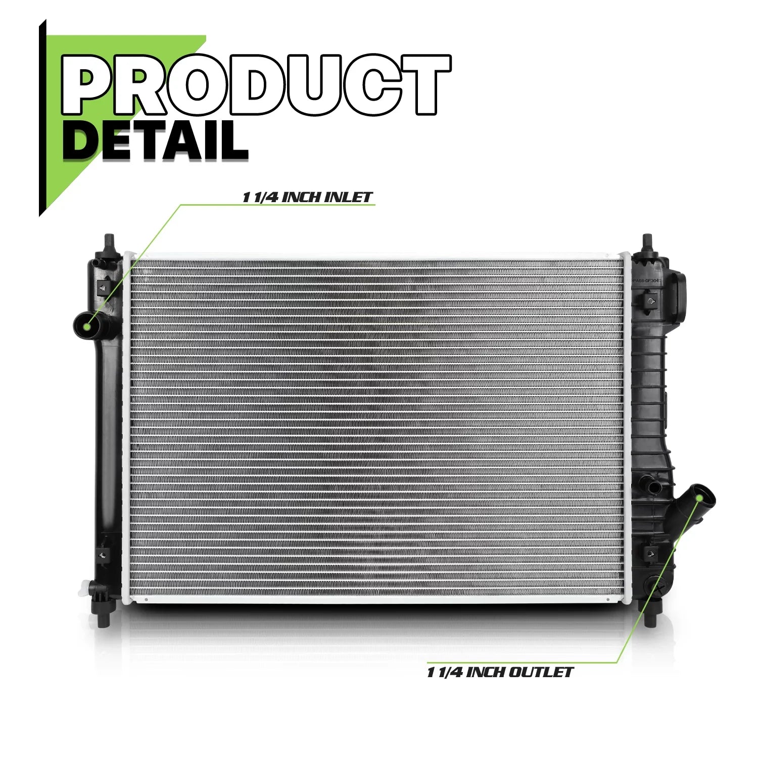 Magshion 13097 Aluminum Radiator OE Replacement fit 2009-2011 Chevrolet Aveo&Aveo5/2009-2010 Pontiac G3/2009 Suzuki Swift+