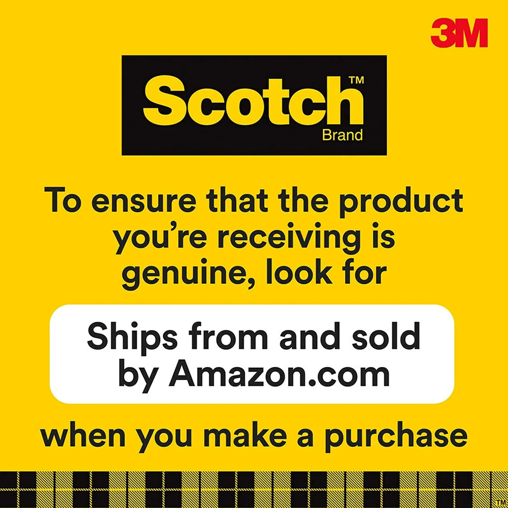 Scotch Transparent Tape, Standard Width, Engineered for Office and Home Use, Glossy Finish, 3/4 x 1296 Inches, 6 Rolls, Boxed (600-6PK)