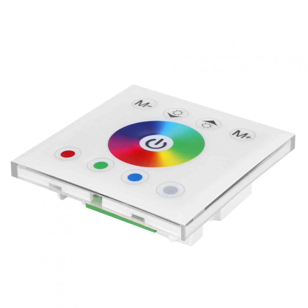 Dingln Wall Mounted Colorful RGBW LED Touch Panel Controller Dimmer Switch For Strip Light White