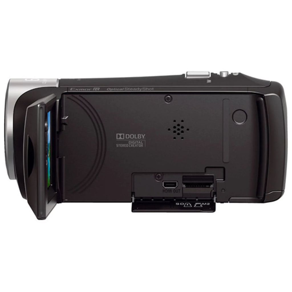 HDR-CX405 HD Handycam Camcorder Video Recording with 32GB Micro SD Memory Card + Case + Tripod + ZeeTech Accessory Bundle