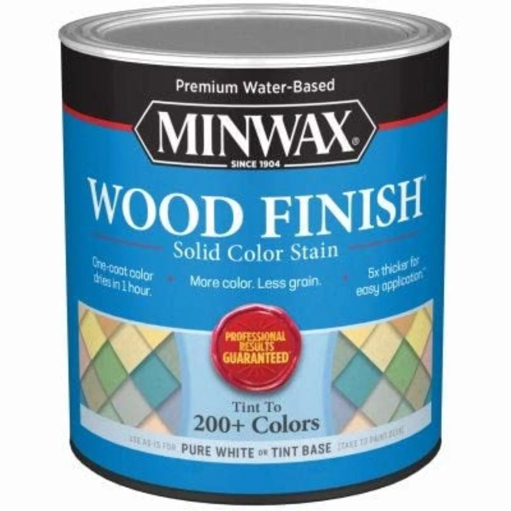 Minwax 108110000 Wood Finish Stain, Fluid Solid Color, White, 1-Qt. - Quantity 1