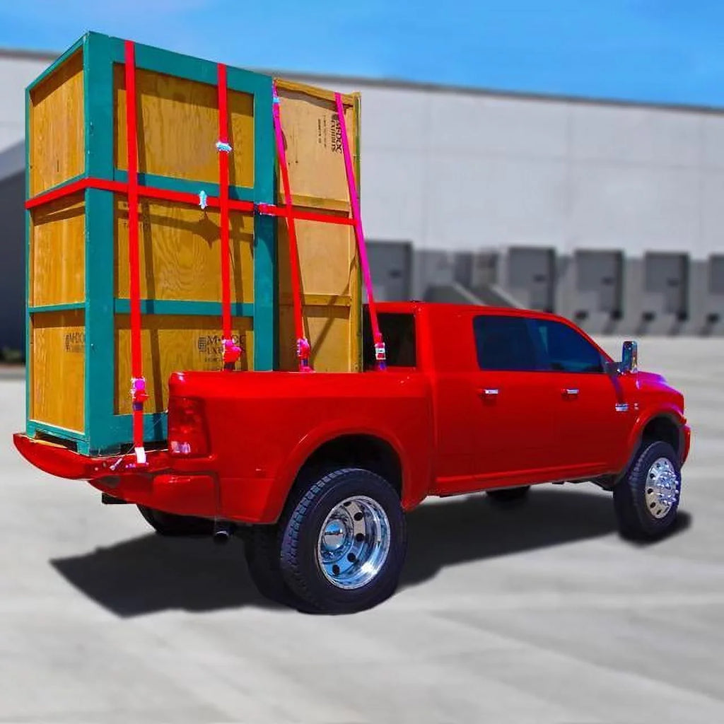 SNAP-LOC E-Track Single Truck Trailer 6-Pack Tie-Down Anchor Kit with 2 in x 16 ft Ratchet Straps 4,400 lb