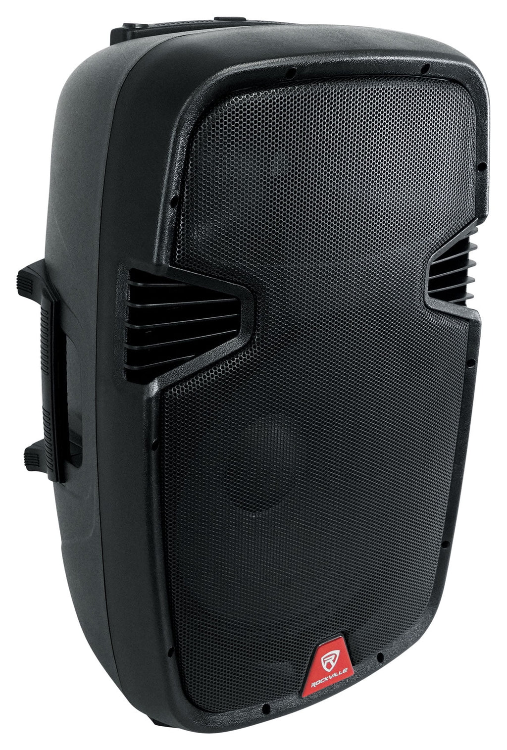 Rockville 2) 15" Battery Powered Speakers+Stands+Mics For Backyard Movie Theater