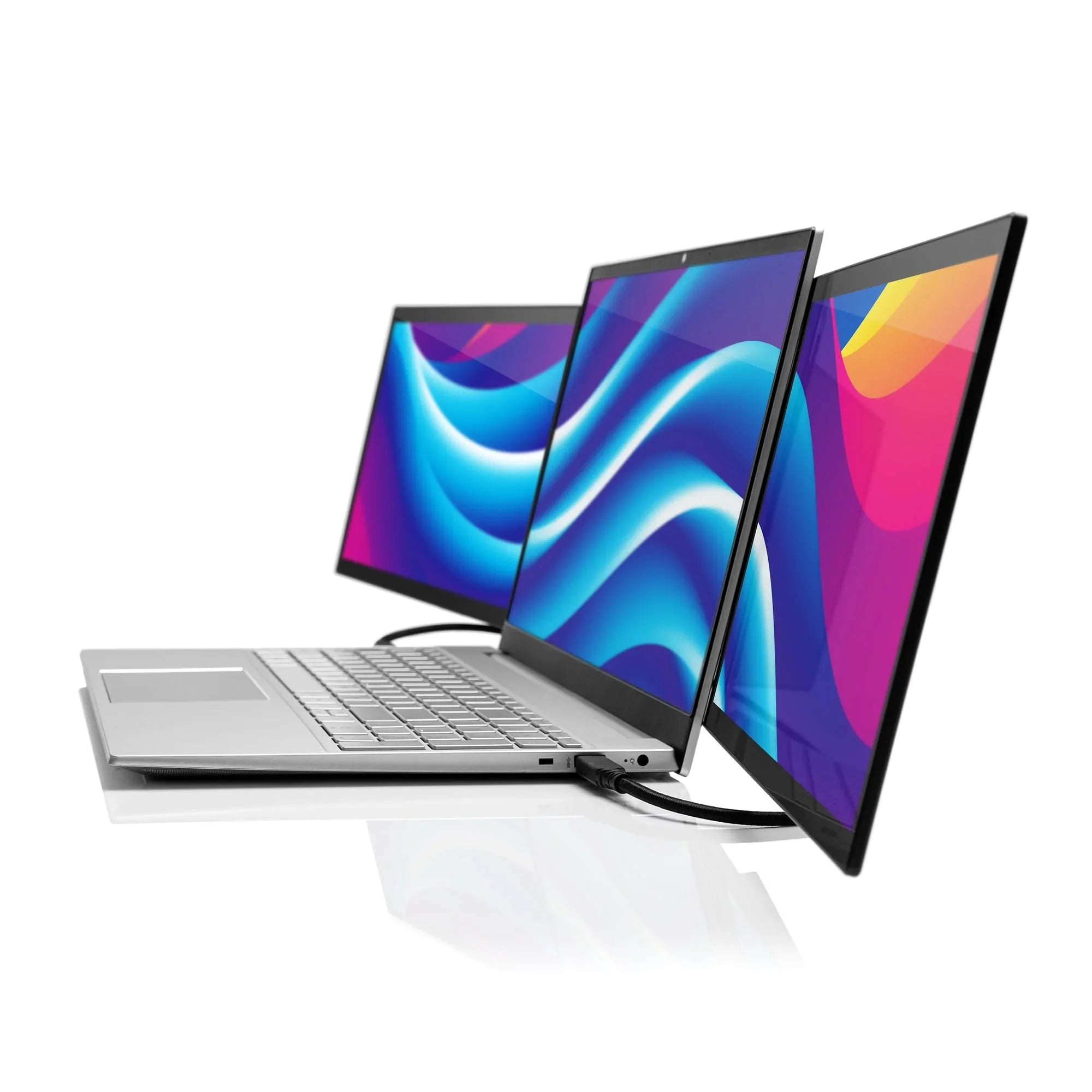 SideTrak Swivel Pro Triple Touch | Monitor Ultra Slim Attachable Portable Monitor for Portable computer