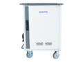 JAR Systems Elevate Charging Cart with 2x 16-Port USB-C Quick-Sense Hubs