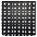 Interlocking Rubber Floor Mat For Restaurant Kitchen Floor Anti Fatigue Bar Door Mat Non-Slip Indoor Outdoor Shower Pool Drainage, Sturdy Garage Flooring 36 X 36 Inch