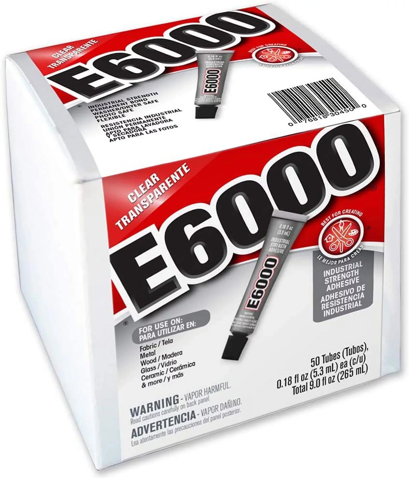 E6000 230450 Craft Adhesive, 0.18 fl oz, 50 Piece Box