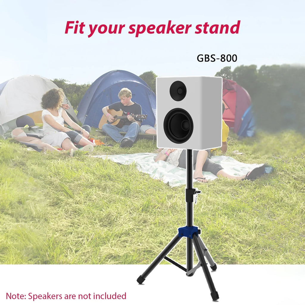 Bisofice Speaker Stand for Studio Speaker, Adjustable Height Tripod Stand with Non slip Base, Heavy Duty Bracket for Surround Sound Efficiency