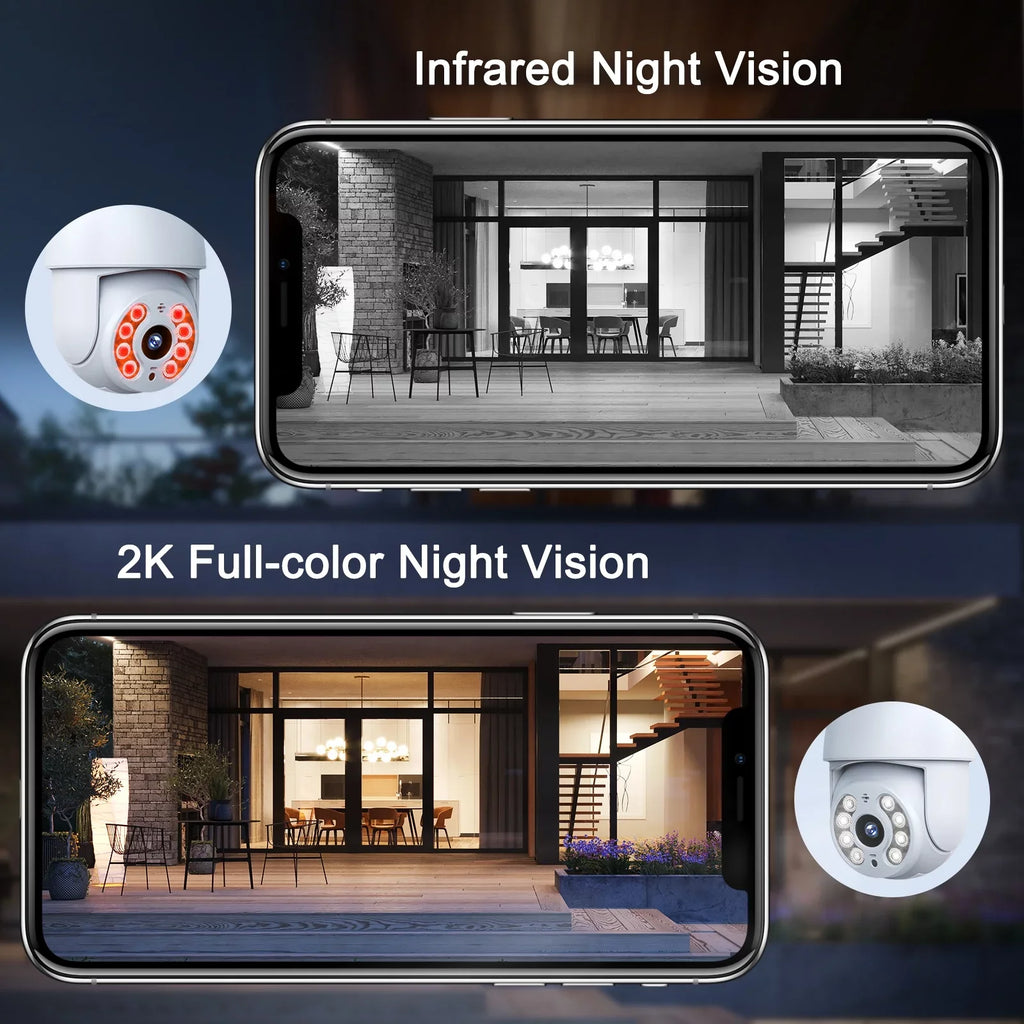 Toguard SC30 2K/4MP WiFi Light Bulb Security Camera Outdoor Indoor PTZ Wireless Dome Surveillance Camera