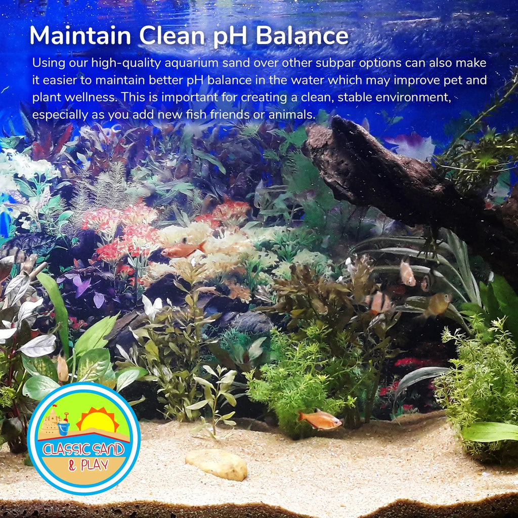 CLASSIC SAND & PLAY Natural Aquarium Sand for Liquid and Fluid Tanks, 20 lb. Yellow