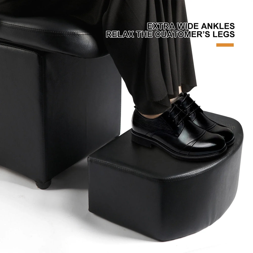 Artist hand Black Shampoo Barber Backwash Chair Salon Spa Beauty w/Ceramic Bowl,Sink, Foot Pedal
