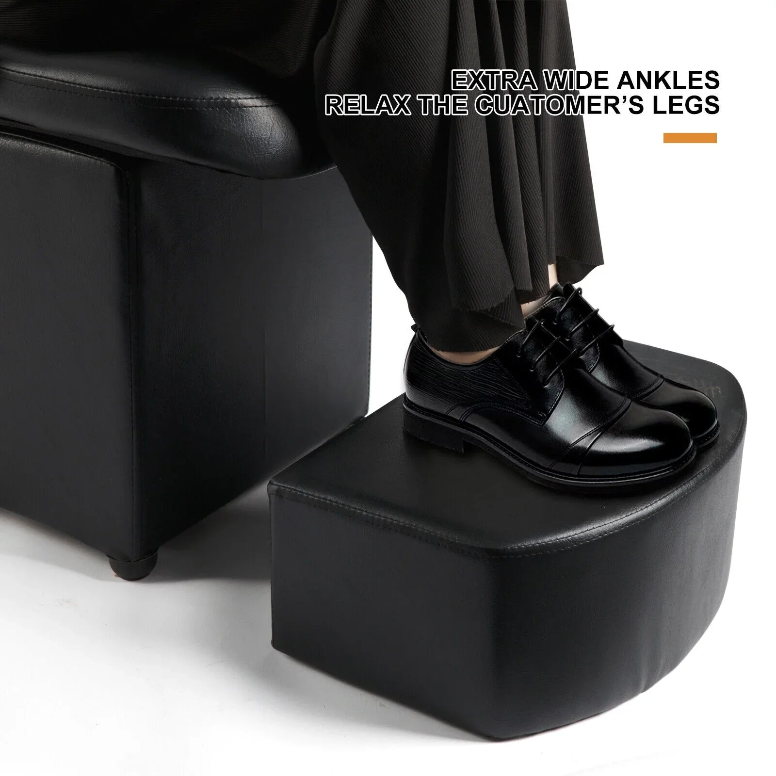 Artist hand Black Shampoo Barber Backwash Chair Salon Spa Beauty w/Ceramic Bowl,Sink, Foot Pedal