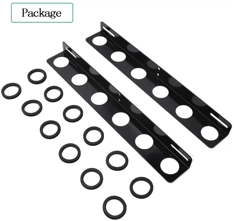 NIXFACE 6-Tool Landscape Truck Trailer Rack Tool Storage Rack Shovel Rack