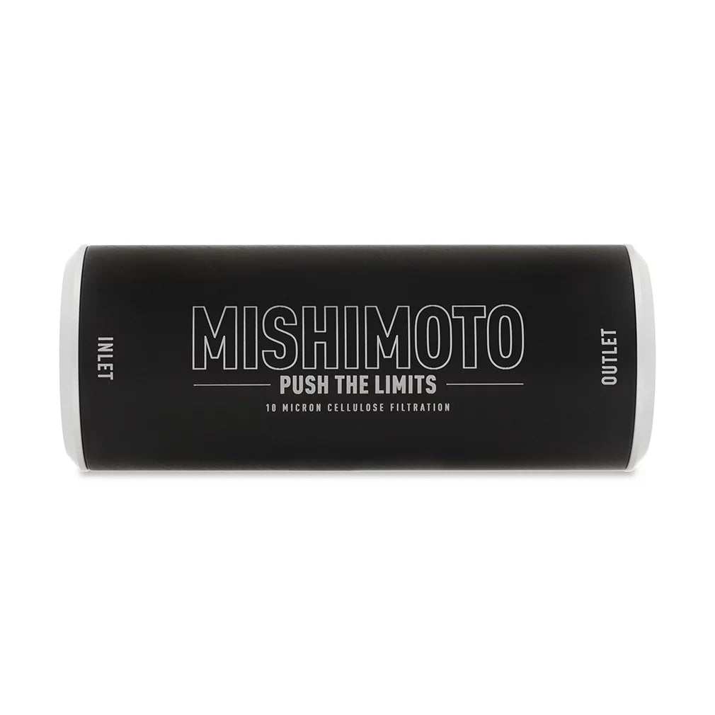 Mishimoto Efficiency -10AN Fuel Filter, Slim, 10-Micron Cellulose Insert